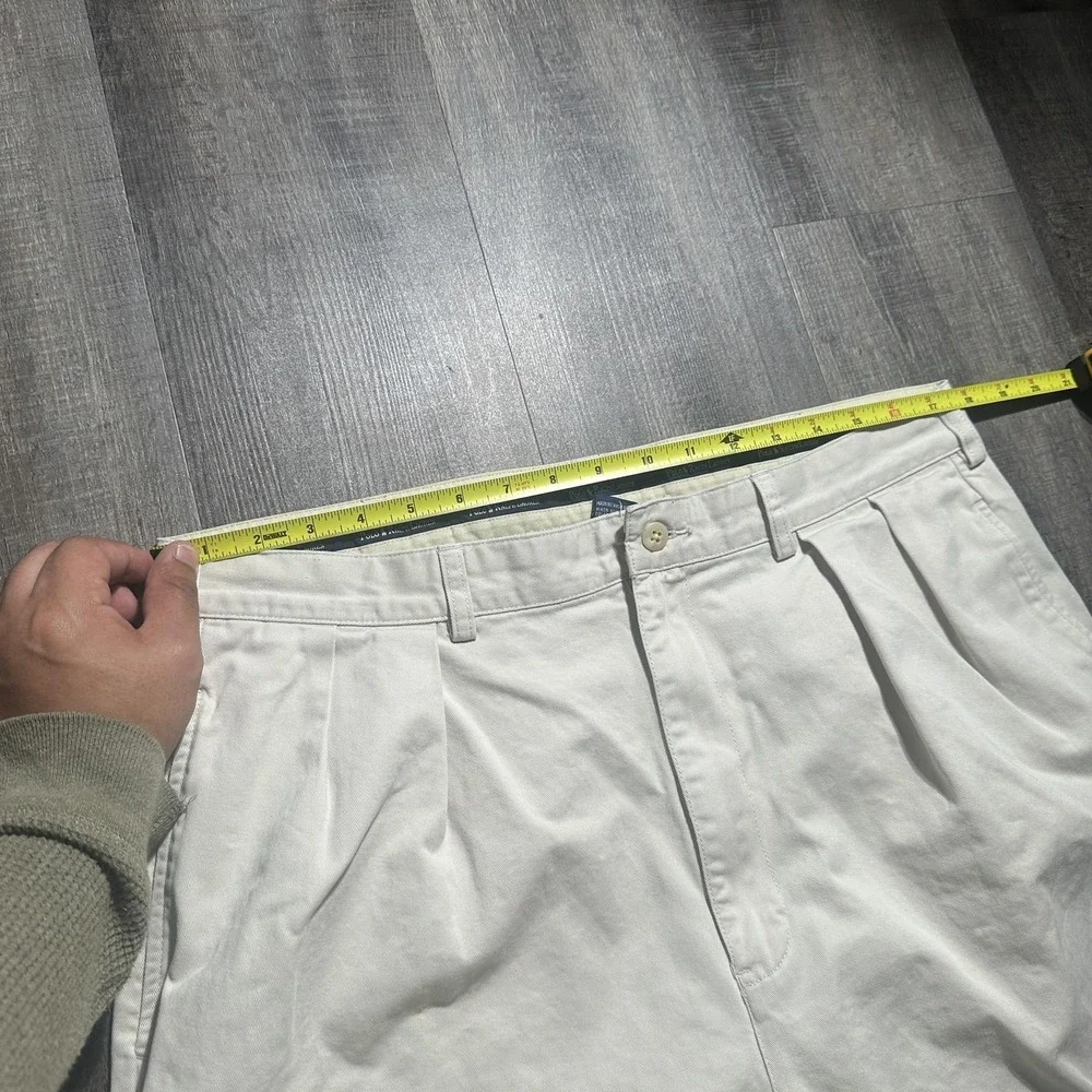 Polo Ralph Lauren‎ Pants Mens 36x30 Beige Chino Pleated Front Cotton Casual